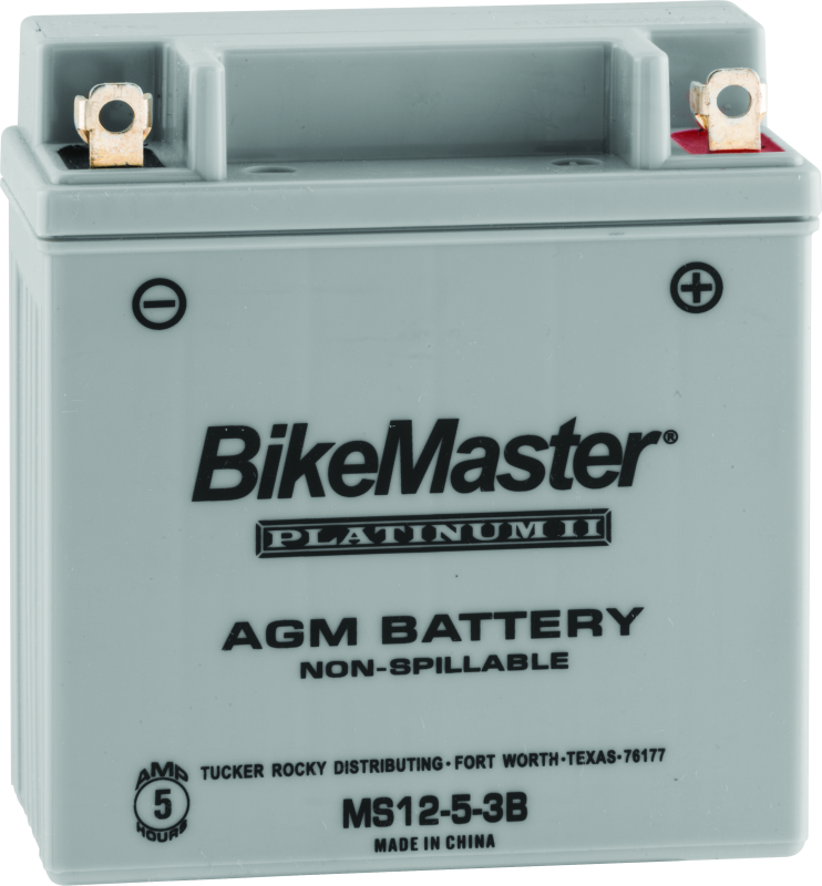 BikeMaster 780735 BikeMaster AGM Battery - MS12-5-3B