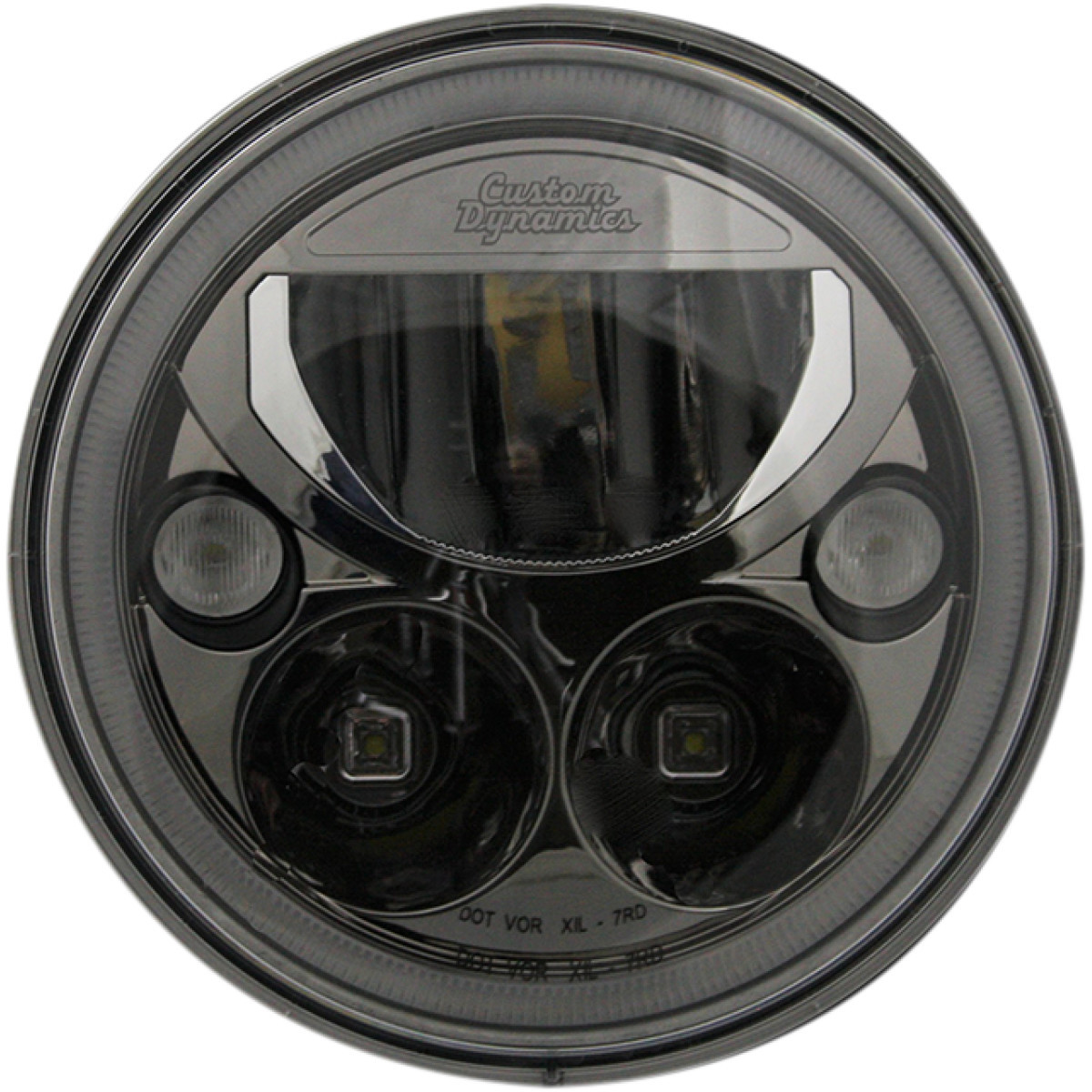 Custom Dynamics #CDTB-7-B - LED Headlight - 7" - Black