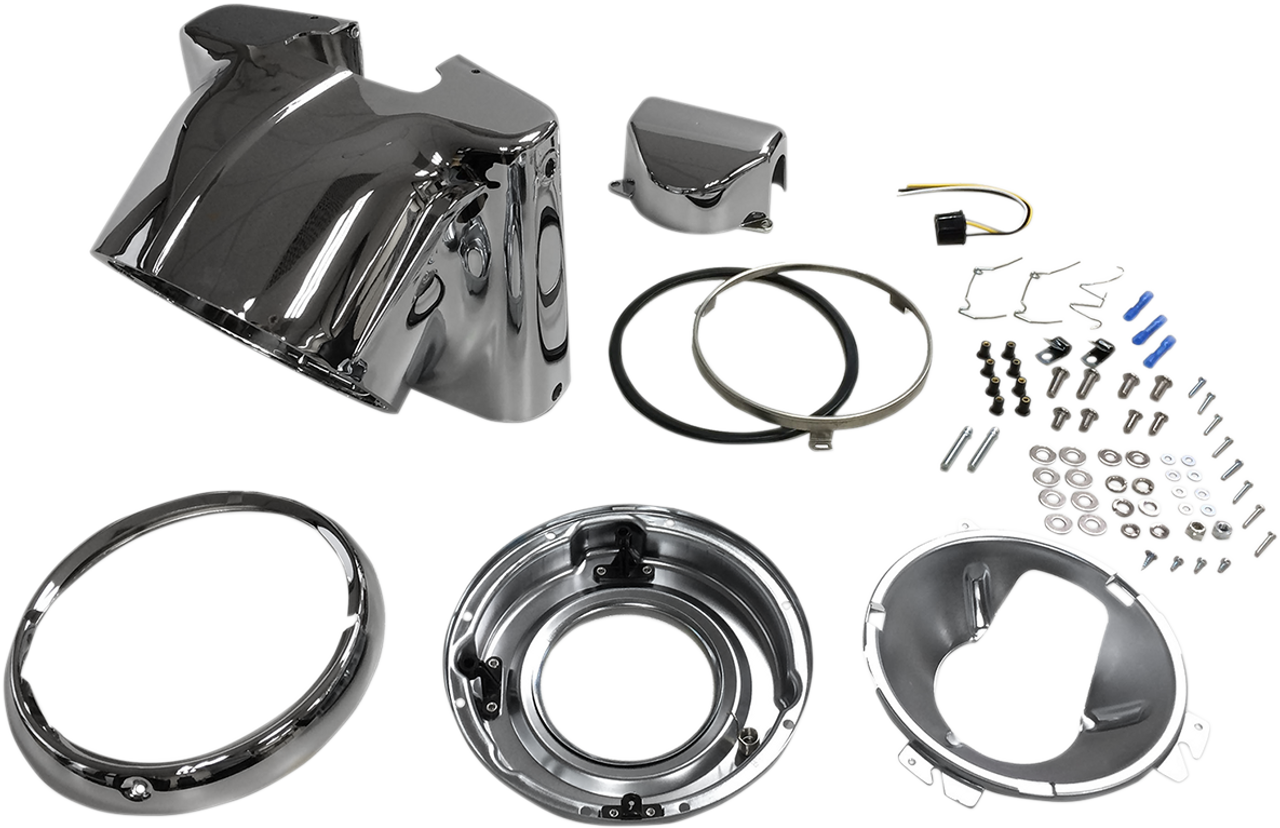 7" Nacelle Headlight Kit - Chrome
