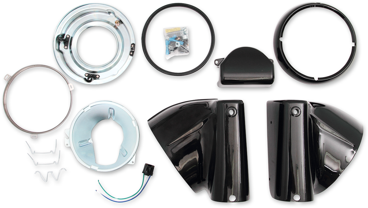 7" Nacelle Headlight Kit - Black