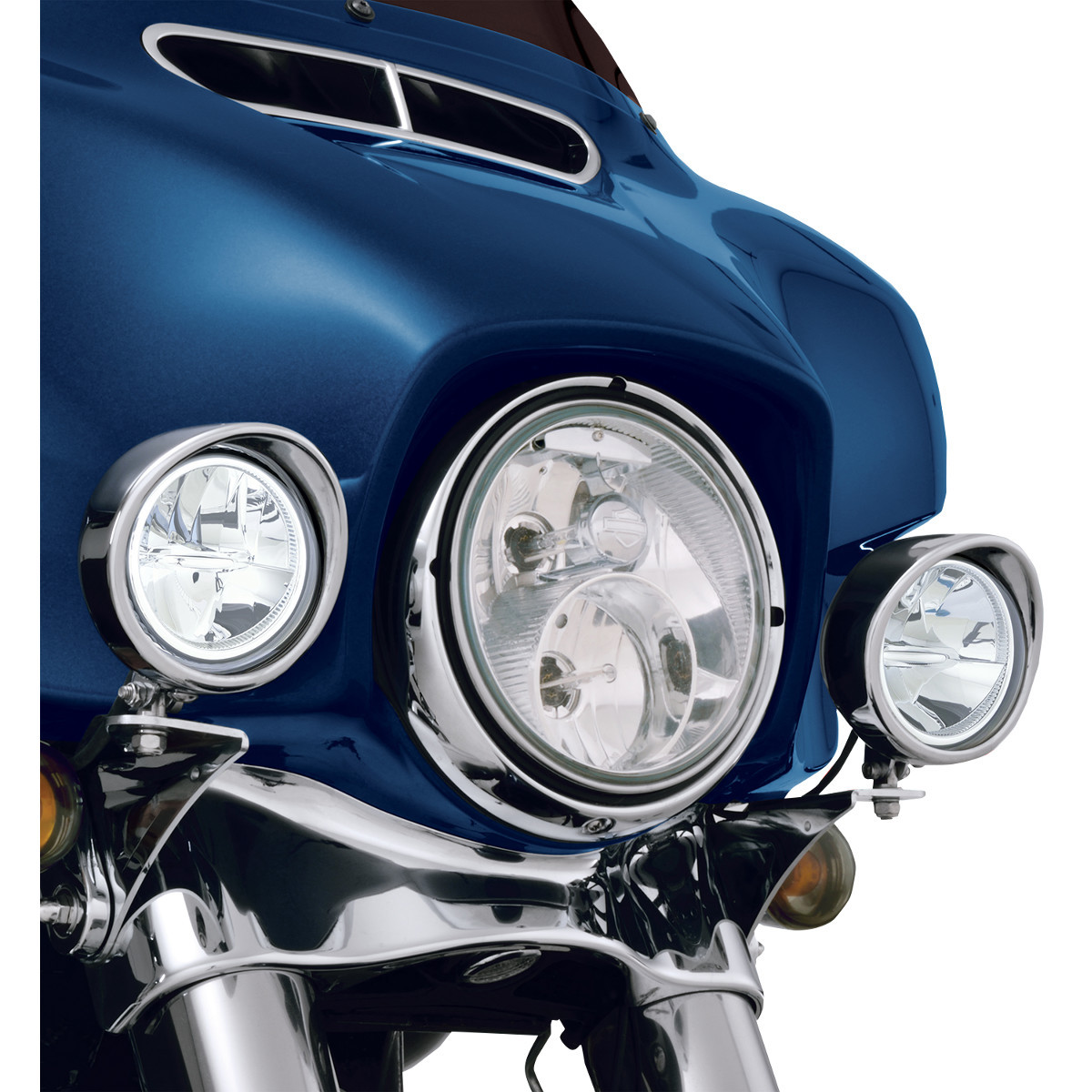 Show Chrome #91-315L - Driving Light Kit - 3-1/2" - Chrome - '99-'20 FLHT
