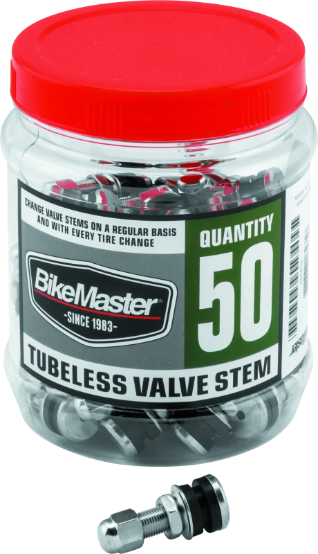 BikeMaster 151412 BikeMaster Valve Stem Chrome Tubeless Tub 50
