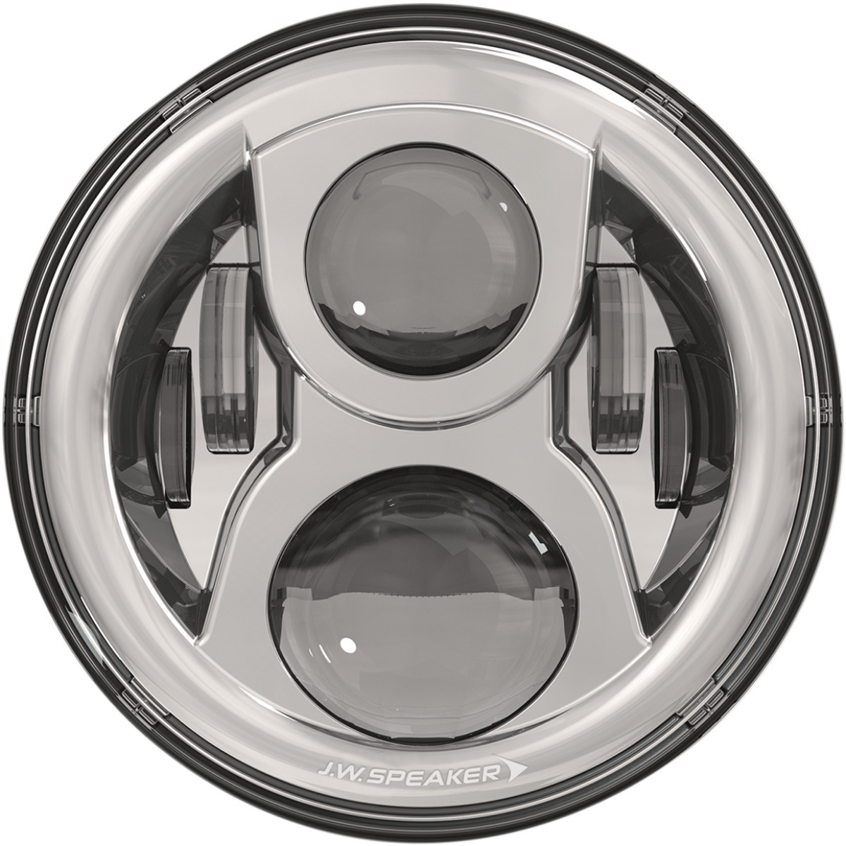 J.W. Speaker #0554991 - Headlight with Mounting Ring - Chrome