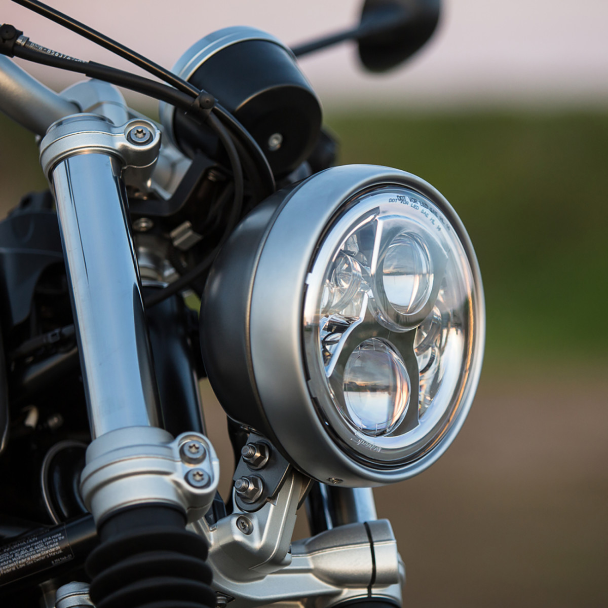 J.W. Speaker #0554991 - Headlight with Mounting Ring - Chrome