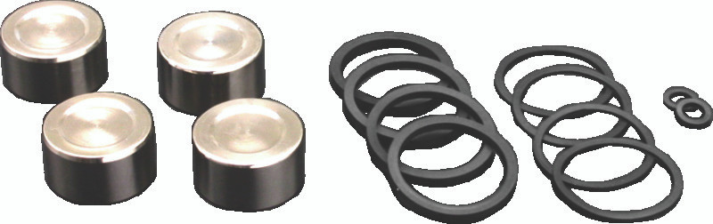 Bikers Choice 601663 Bikers Choice 00-14 Big Twin Front or Rear Caliper Piston & Seal Kit 4 Piston Exc. Brembo