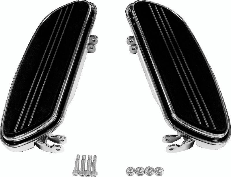 Bikers Choice 491328 Bikers Choice 86-Up FLH FLT Chrome Extended Floorboard Kit