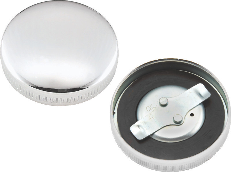 Bikers Choice 490447 Bikers Choice 36-E73 Chrome Early Vented Gas Cap Single & Fatbob Tank Right Side Repl H-D 61103-36