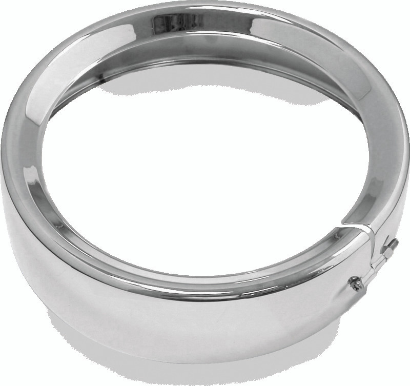 Bikers Choice 482914 Bikers Choice FLH FLT FLHR FLD 7 Inch Chrome Headlight Trim Ring