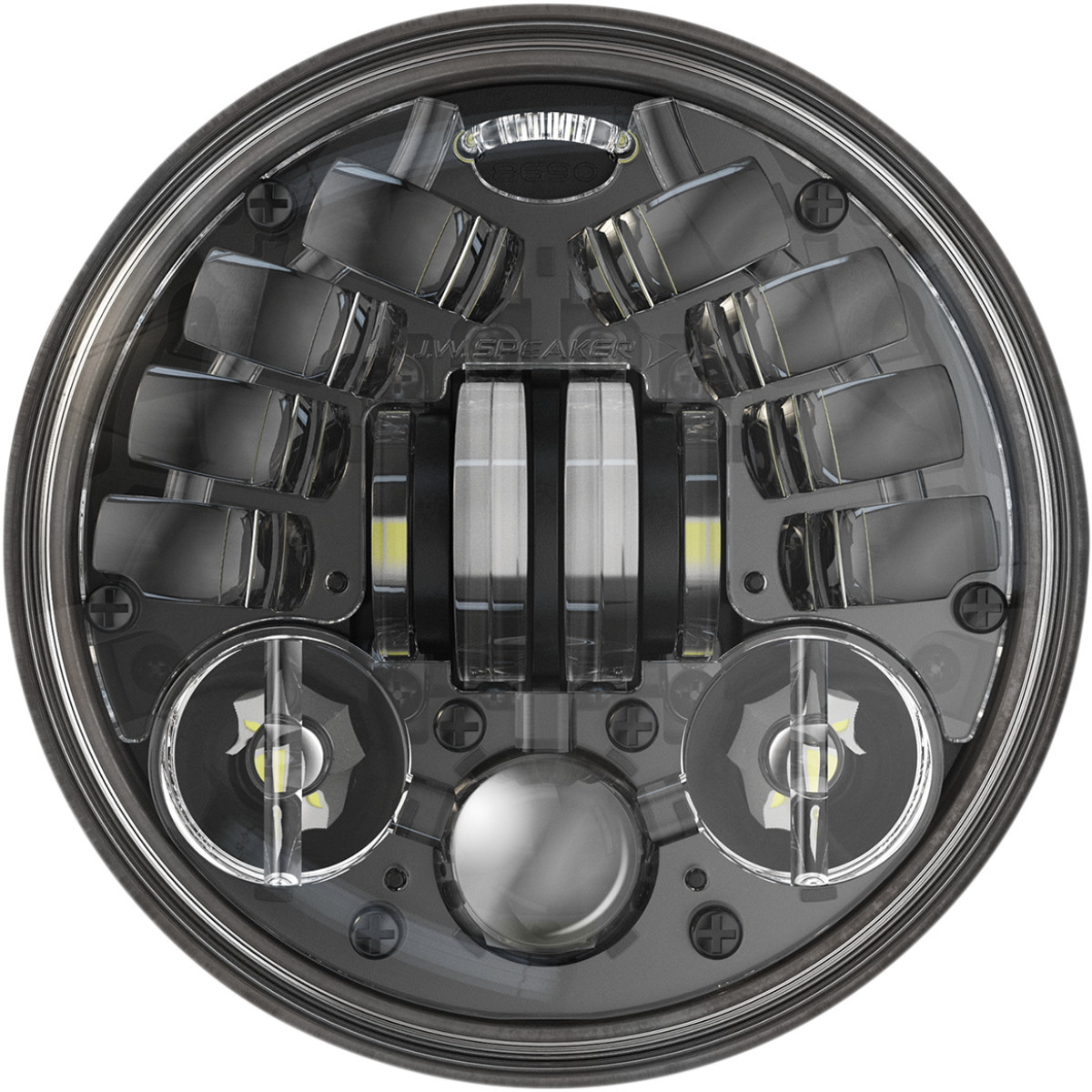 J.W. Speaker #0555091 - Adaptive 2 LED Headlight - 5-3/4" - Black