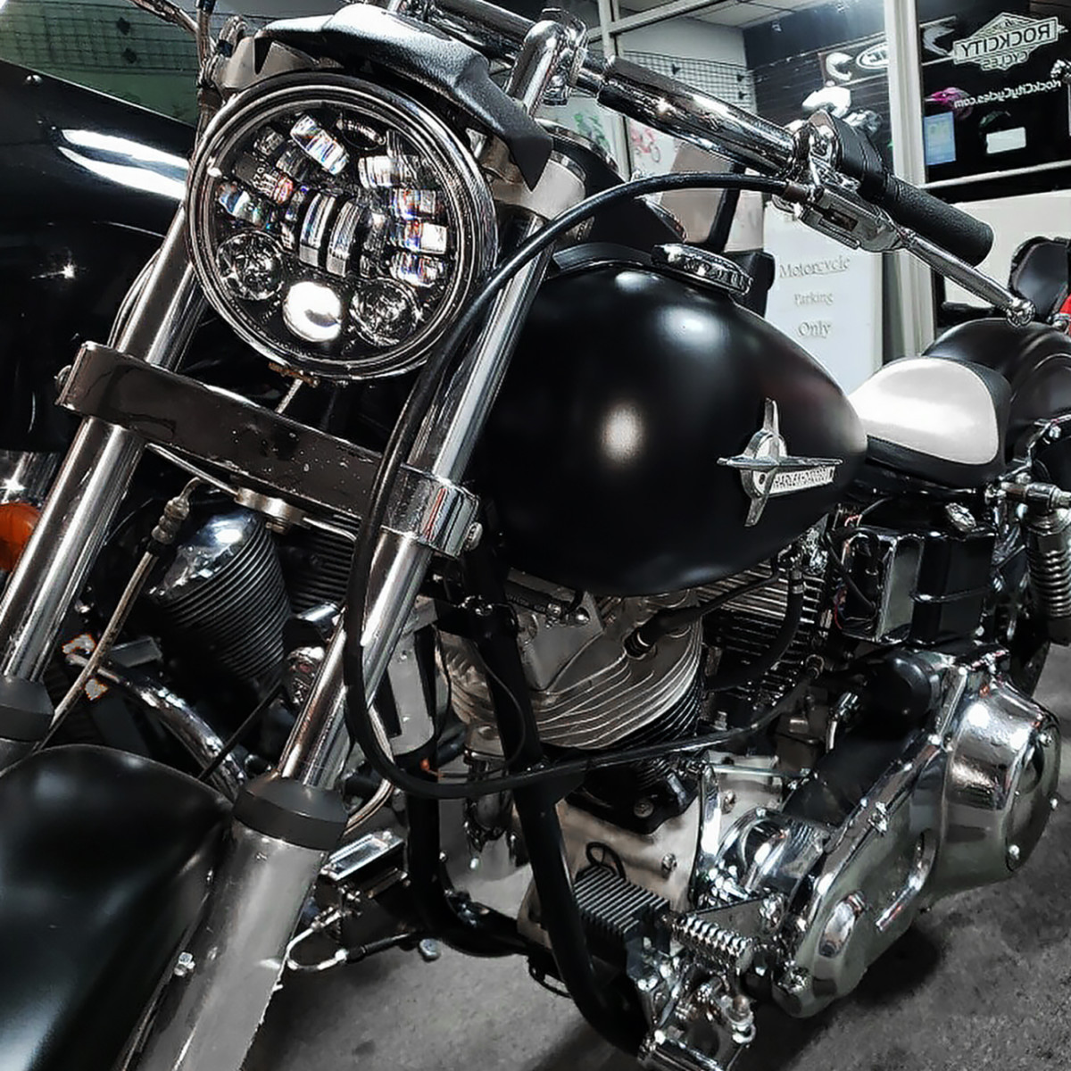 J.W. Speaker #0555091 - Adaptive 2 LED Headlight - 5-3/4" - Black