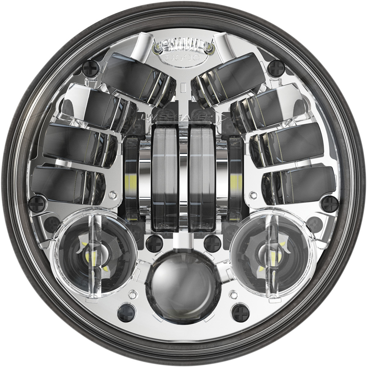 J.W. Speaker #0555101 - Adaptive 2 LED Headlight - 5-3/4" - Chrome