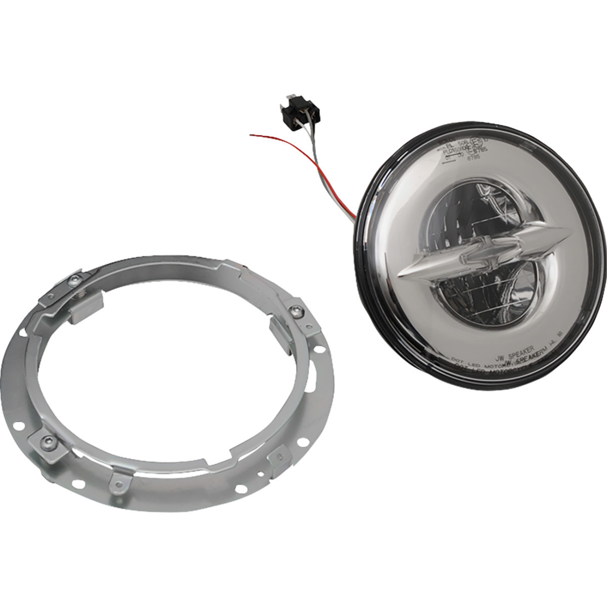Drag Specialties - 7" Reflector-Style LED Headlamp - Chrome