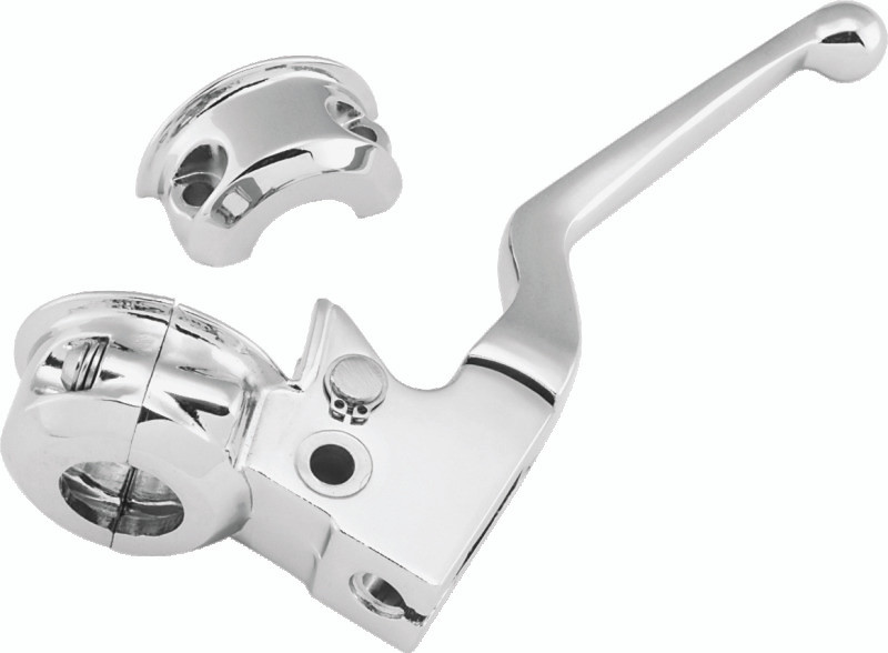 Bikers Choice 488727 Bikers Choice 82-95 Big Twin / XL Chrome Clutch Lever With Bracket