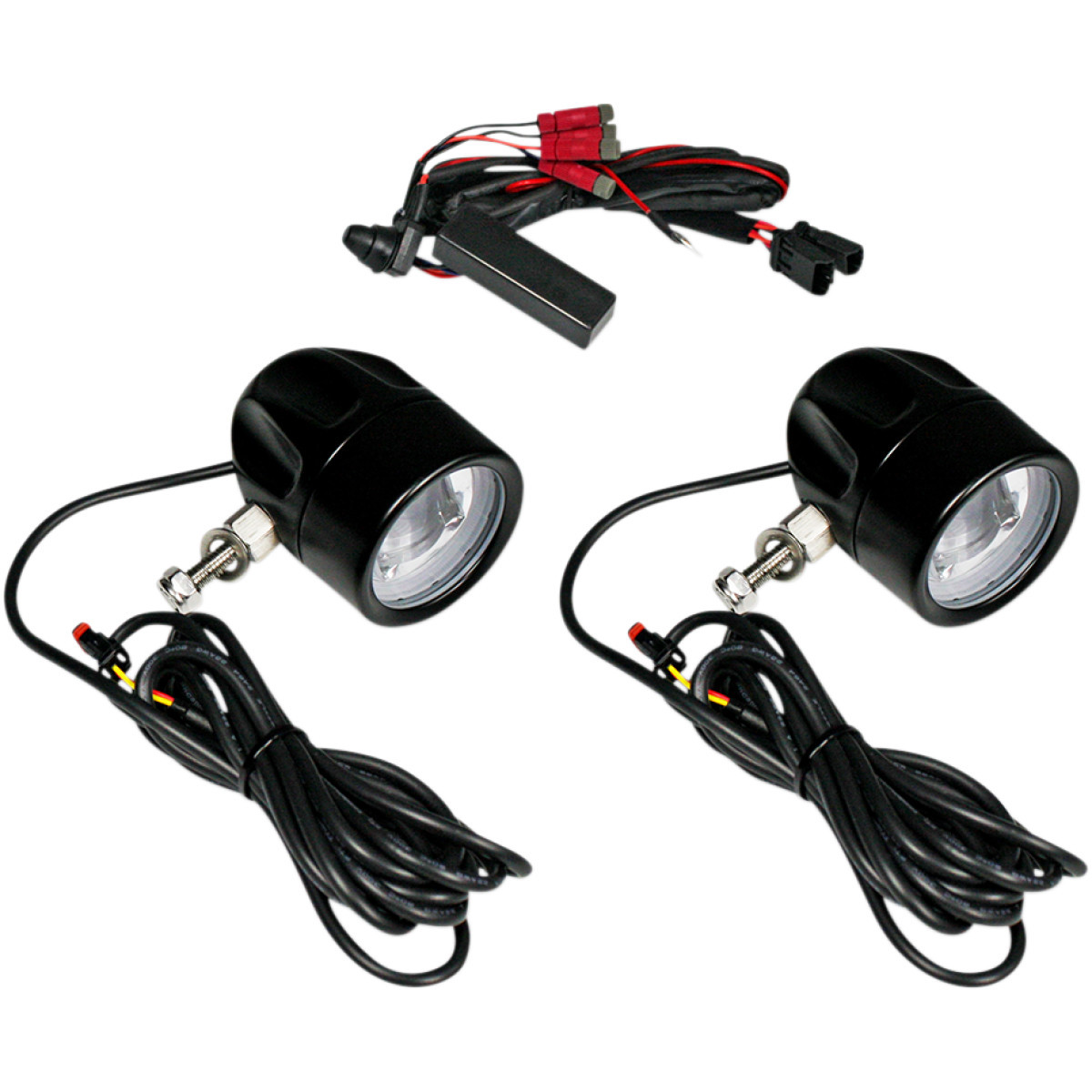 Custom Dynamics #PB-FOG-UNV-B - Fog Light - Black - Clear Lens - Universal