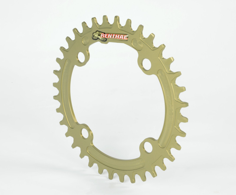 Renthal MCR107-564-36PHA Renthal 1XR Chainring 104 mm. BCD 36T - Hard Anodized Aluminum Gold