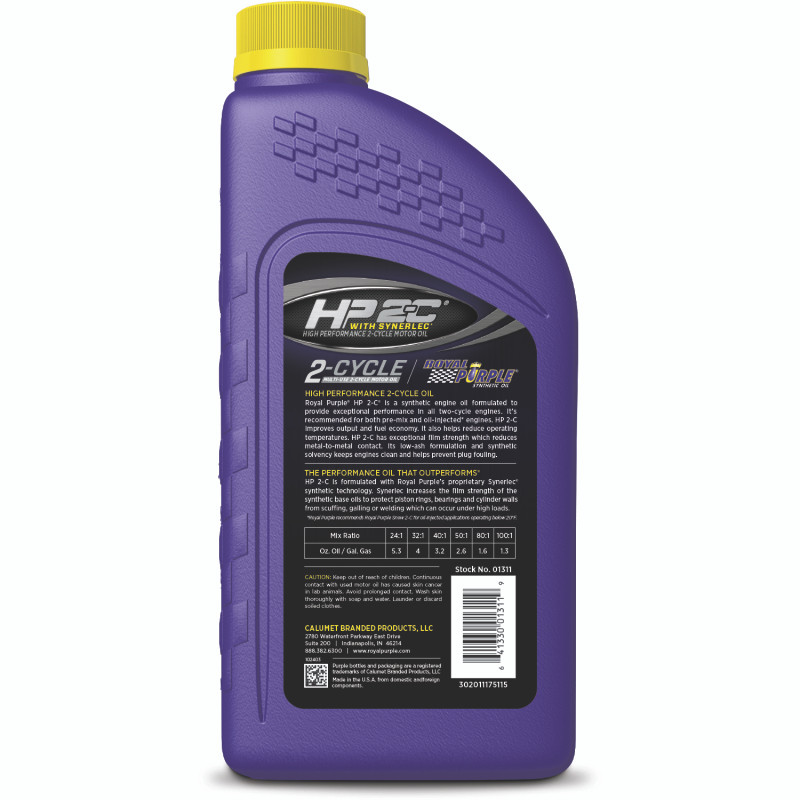 Royal Purple 06311 Royal Purple HP 2-C Synthetic 2-Cycle Motor Oil - 1 Quart