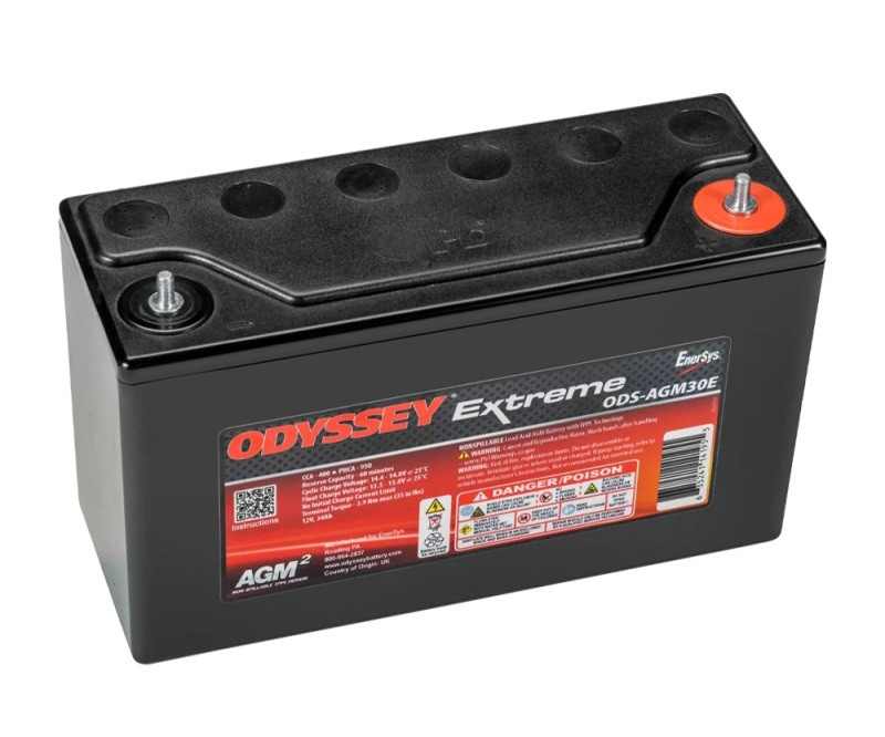 Odyssey Battery ODS-AGM30E Odyssey Battery Powersport Extreme AGM Battery (PC950)