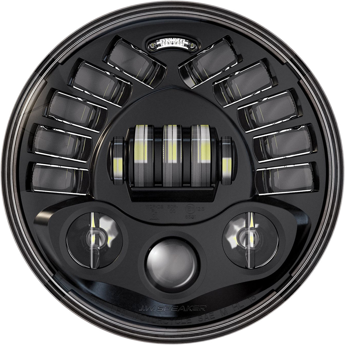 Custom Dynamics #PB-7A-IND-B - 7" Adaptive Headlamp - Black
