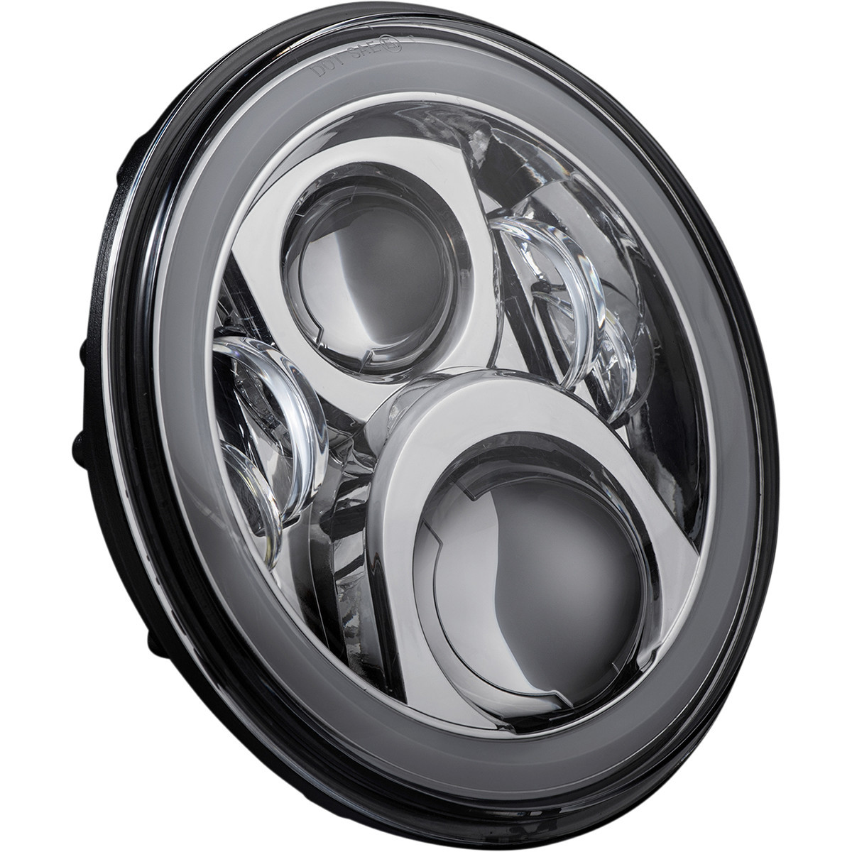 Custom Dynamics #PG-7-14-C - ProGLOW™ 7" Headlamp - with Adapter - Chrome