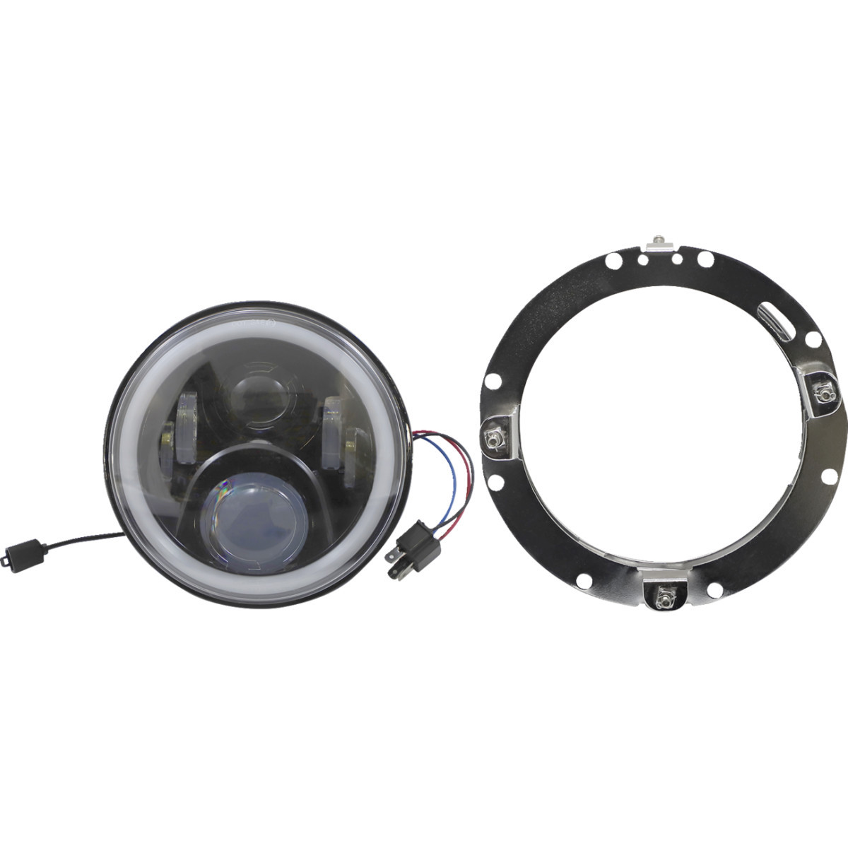 Custom Dynamics #PG-7-13-B - ProGLOW™ 7" Headlamp - with Mounting Ring - Black