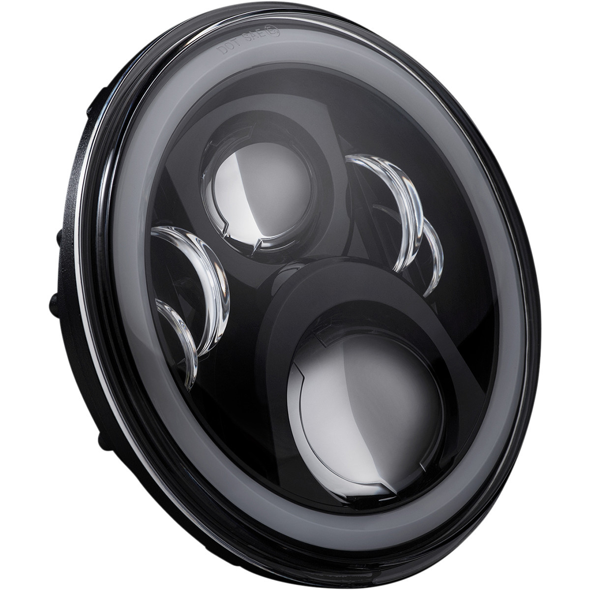Custom Dynamics #PG-7-13-B - ProGLOW™ 7" Headlamp - with Mounting Ring - Black