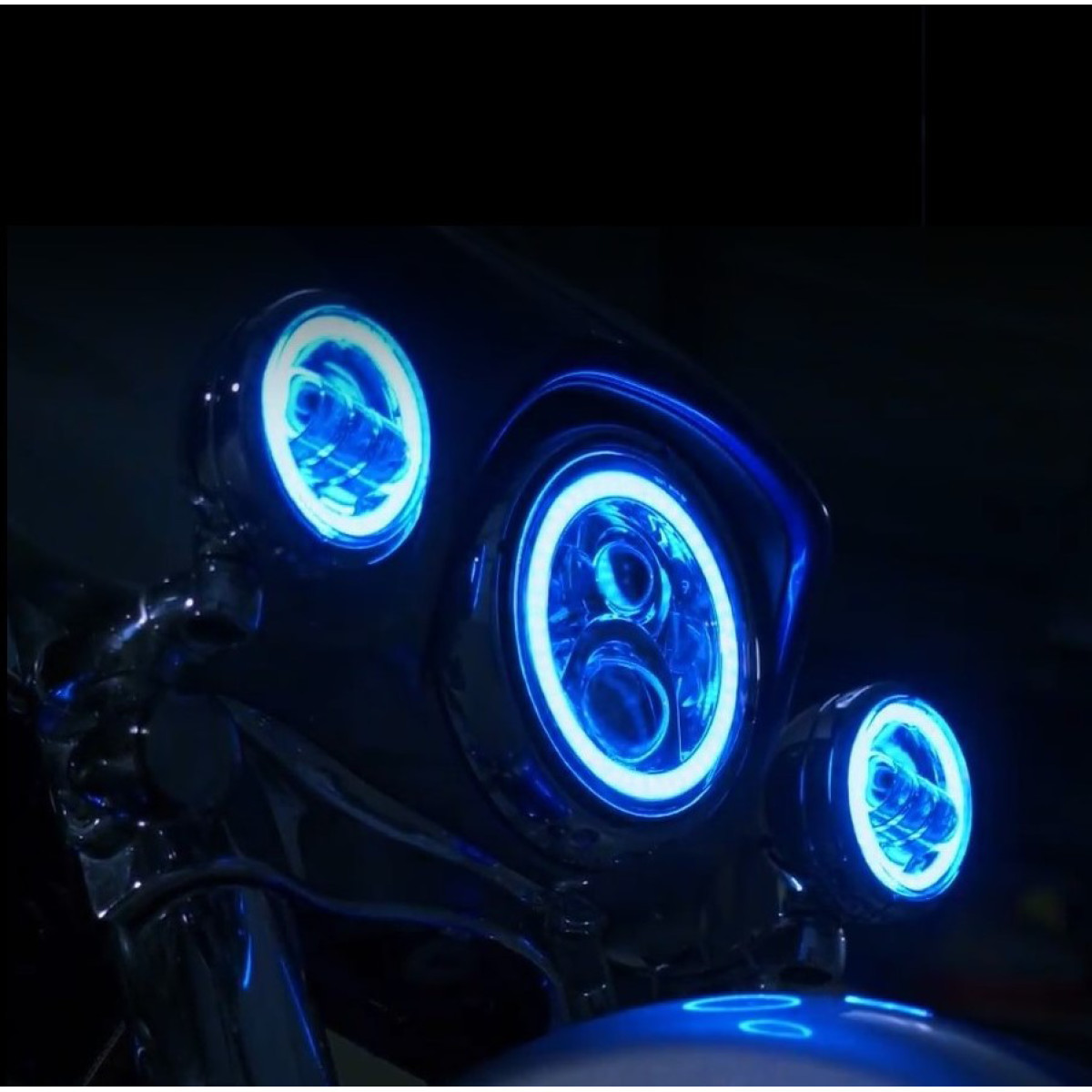 Custom Dynamics #PG-7-13-C - ProGLOW™ 7" Headlamp - with Mounting Ring - Chrome