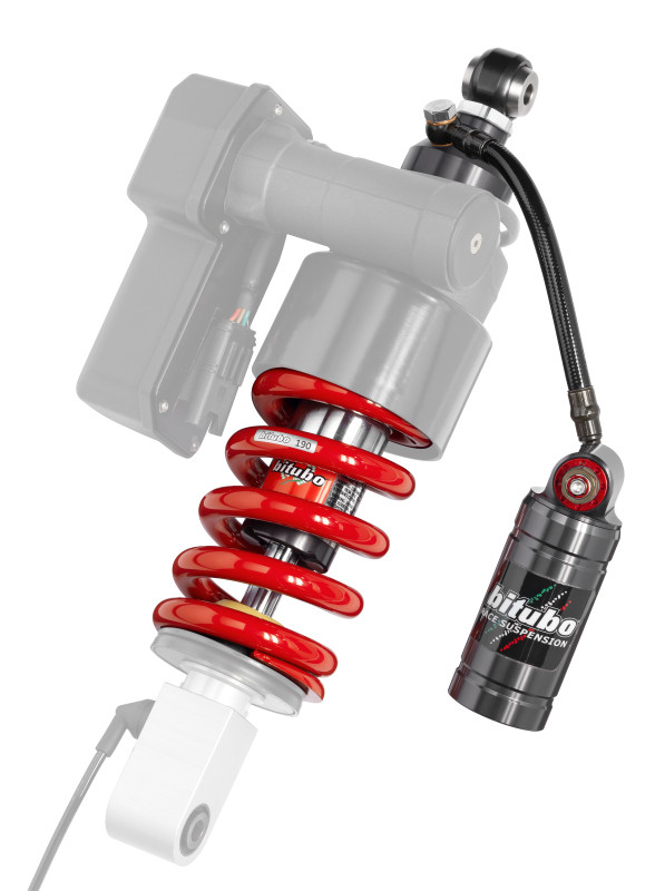 Bitubo Suspension BW045VXU91 Bitubo VXU Rear Monoshock For Showa With Remote Tank, Provided With Bitubo Spring