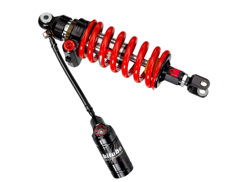 Bitubo Suspension BW048CYU31V2 Bitubo CYU3 Monoshock Adjustable: Hydraulic Spring Preload, Reb., Double Comp., Length, Red Spring