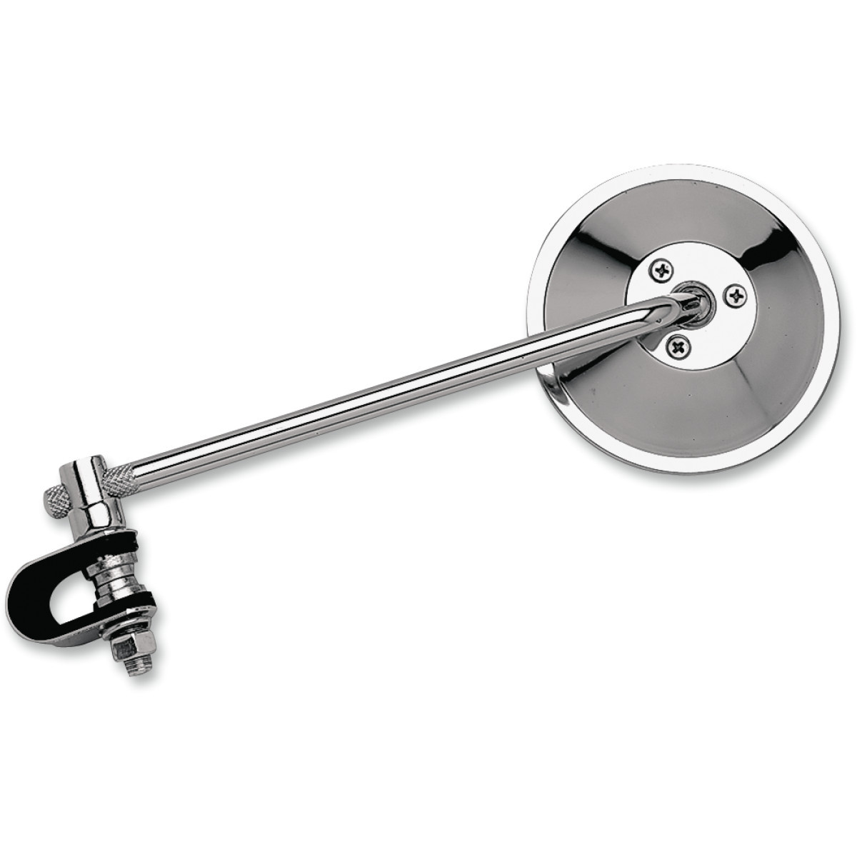 Emgo #20-06808 - Mirror - Side View - Round - 8" Stem - Chrome - Each - Universal