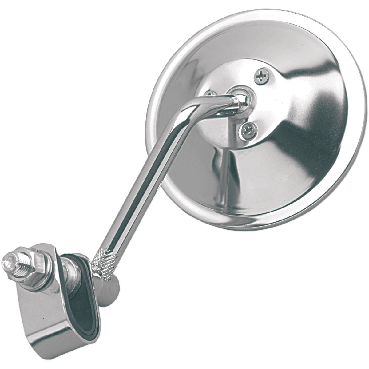 Emgo #20-06804 - Mirror - Side View - Round - 4" Stem - Chrome - Each - Universal