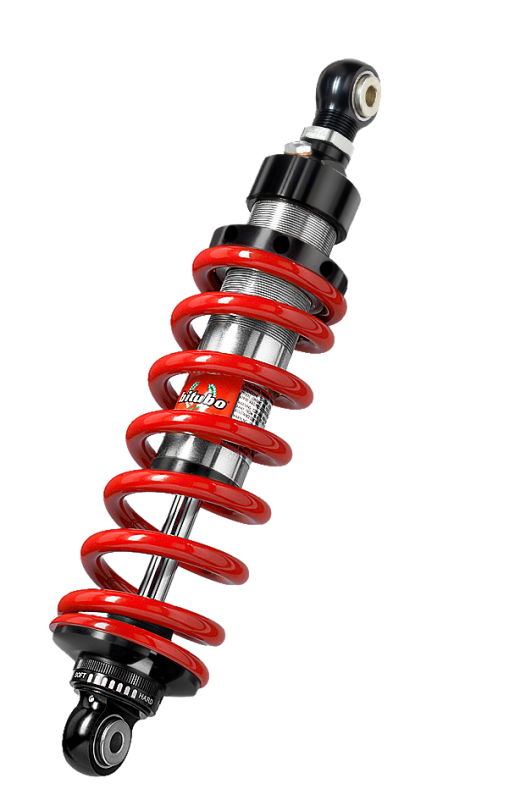 Bitubo Suspension D0043XZE11 Bitubo XZE1 Monoshocks Adjustable: Spring Preload, Rebound, Length, Red Spring