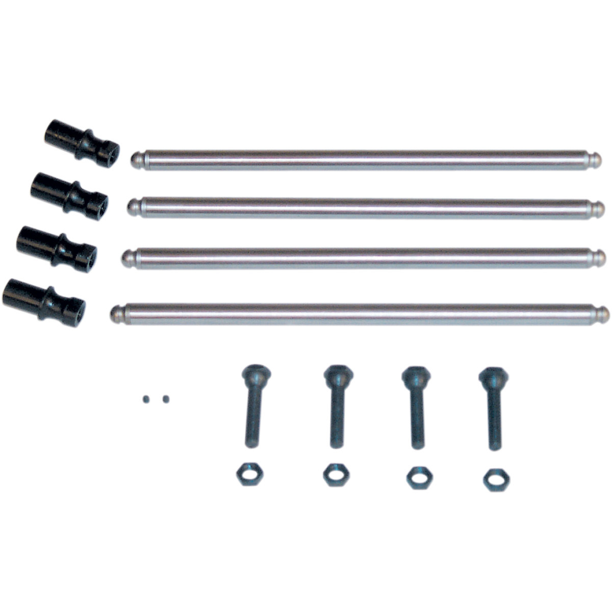 S&S Cycle #93-5068 - Non-Adjustable Pushrod Kit - Conversion w/Adjustable Lifter Adapters - Big Twin