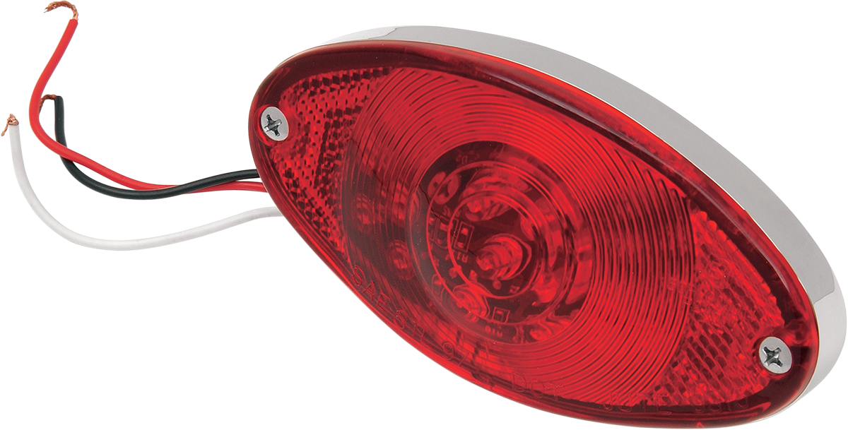 Taillight - Cat Eye - Ultra Thin - Red Lens