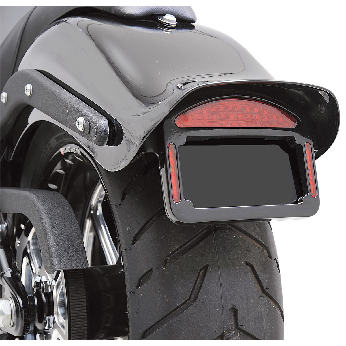 Cycle Visions #CV-4816B - Taillight Eliminator - '06-'10 FXST - Black