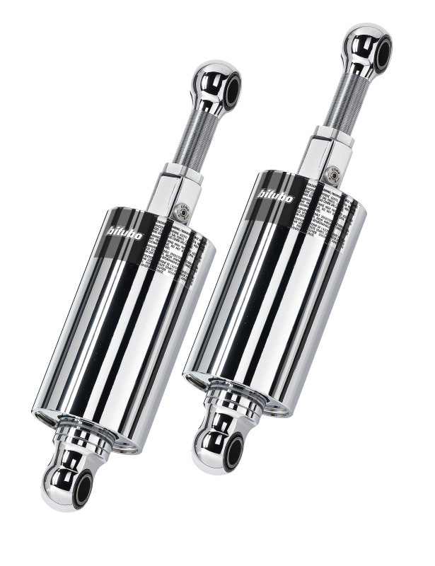 Bitubo Suspension HD013HMG12 Bitubo HMG1 Twinshocks Adjustable: Spring Preload, Compression, Length, Black Spring