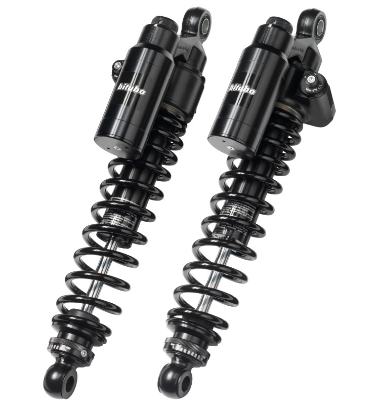 Bitubo Suspension HD029WMT22V2 Bitubo WMT2 Twinshocks Adj.: Spring Preload, Reb., Comp., Length 335mm, Piggyback Tank, Dk Edition