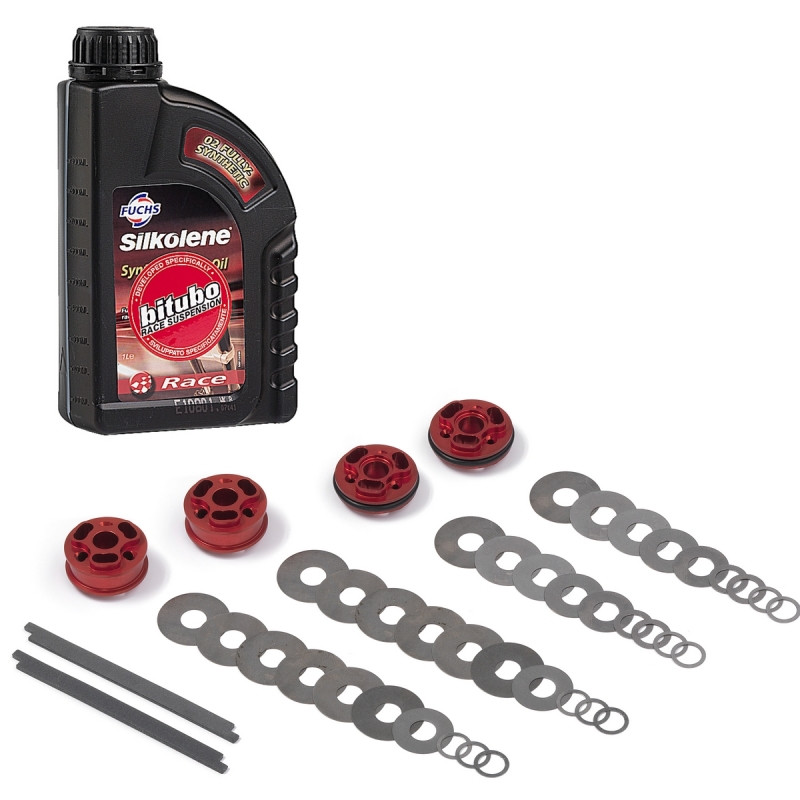 Bitubo Suspension KFORK004 Bitubo KFORK Kit Fork: Rebound-Compression Pistons, Shims,  + 1 Lt. Oil