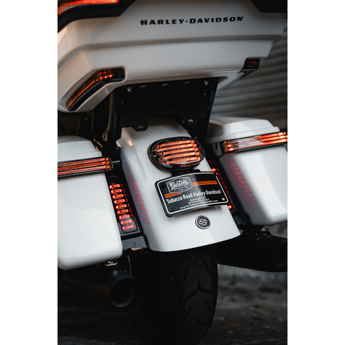 Custom Dynamics #PB-TL-LPBW-S - Taillight - with Bottom License Plate Illumination Window - Smoke