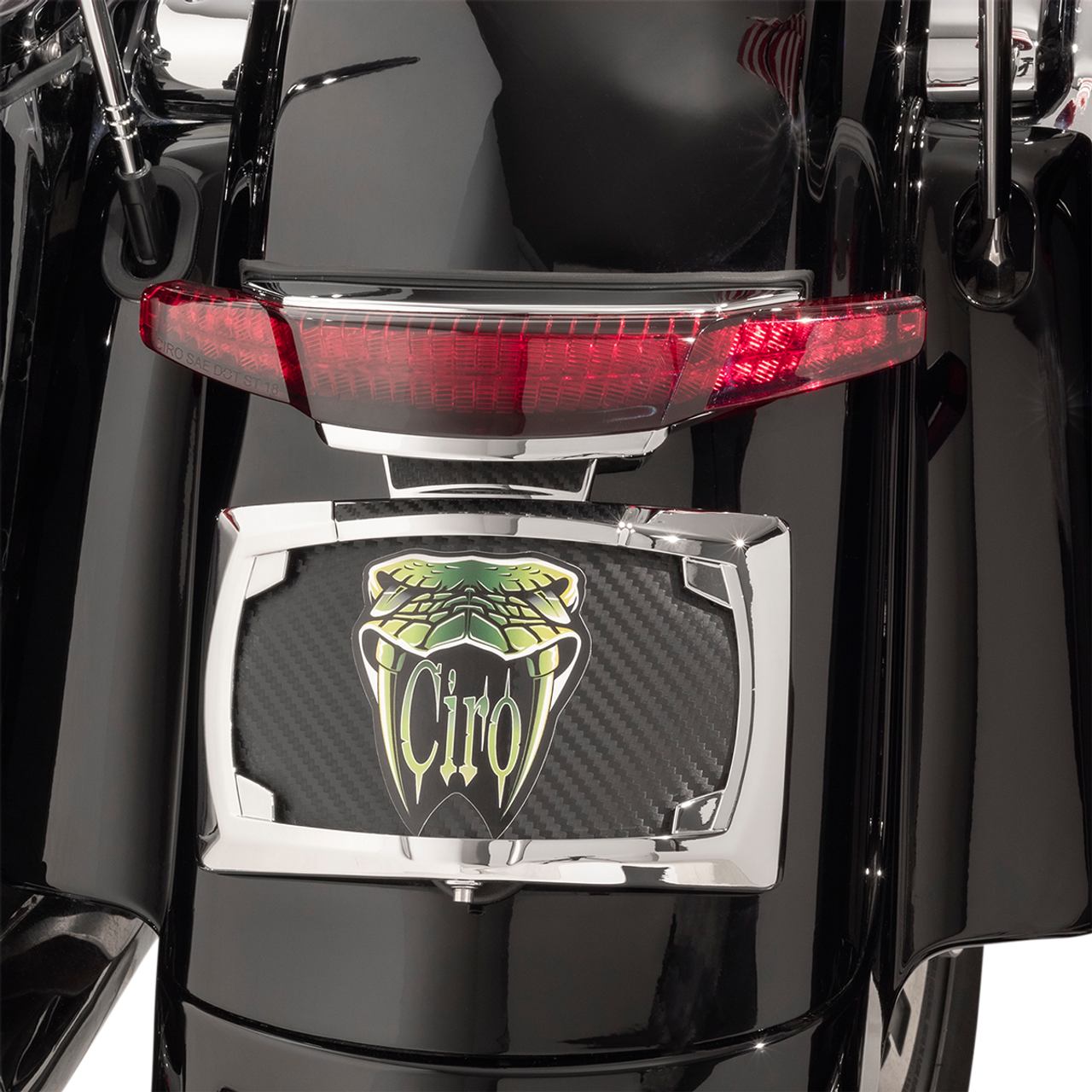 Taillight/License Plate Mount - Chrome