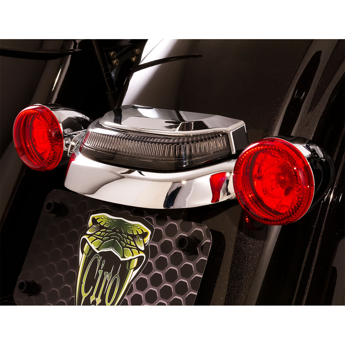 Ciro #40153 - Taillight - Smoke Lens - Chrome