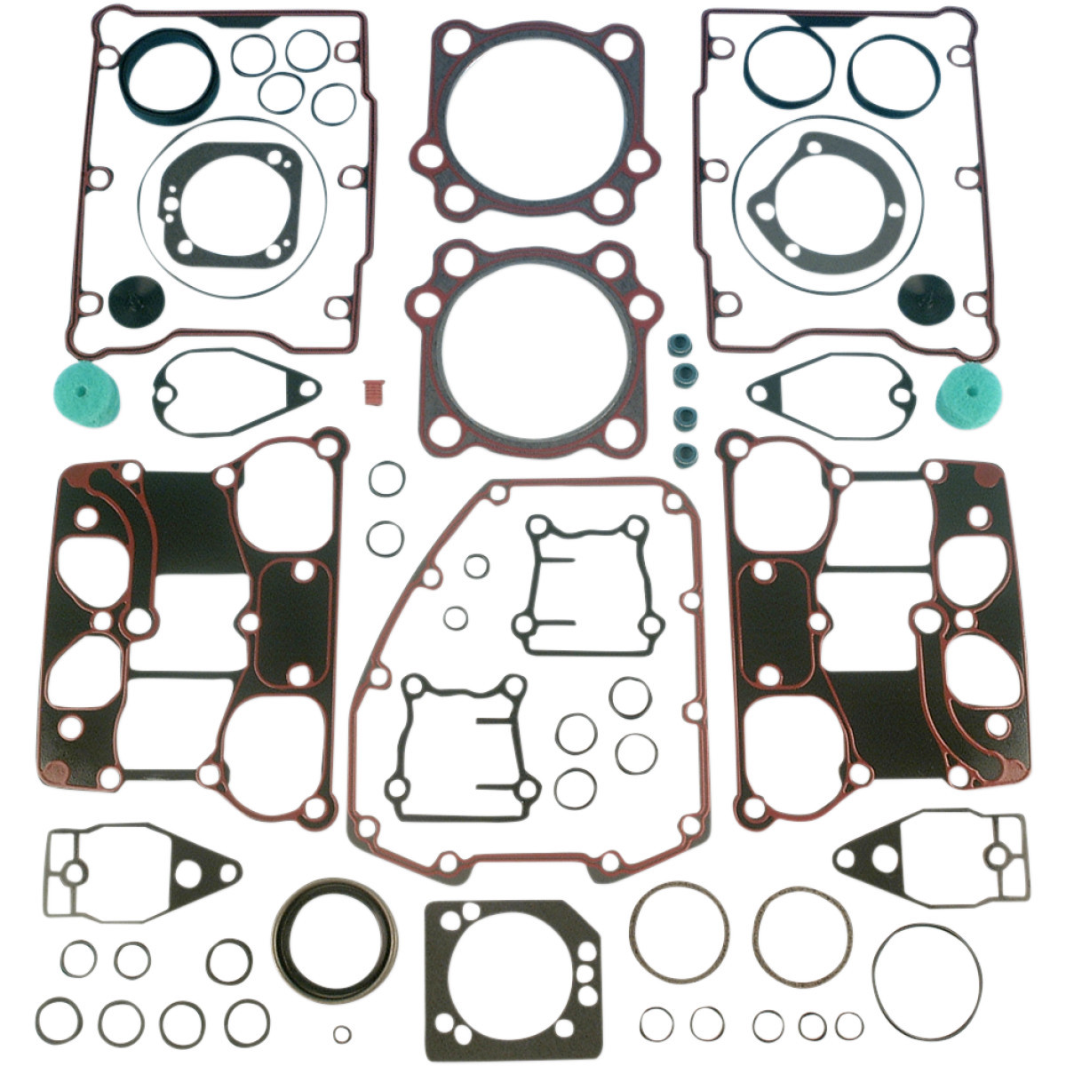 James Gasket #JGI-17053-99-X - Motor Gasket Kit - .036" Metal Head Gaskets with Silicone Rocker Gaskets - 88" - '99-'04 Twin Cam