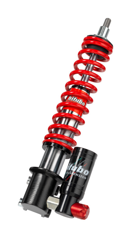 Bitubo Suspension PV042GEV01 Bitubo GEV0 Vespa Front Monoshock Adjustable: Spring Preload, Compression, Red Spring