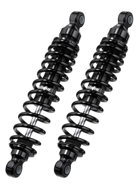 Bitubo Suspension S0002WMB02V2 Bitubo WMB0 Twinshocks Adjustable: Spring Preload, Length 330,5mm, Dark Edition