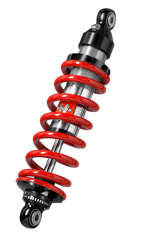 Bitubo Suspension S0035XZE01 Bitubo XZE0 Monoshocks Adjustable: Spring Preload, Rebound, Red Spring