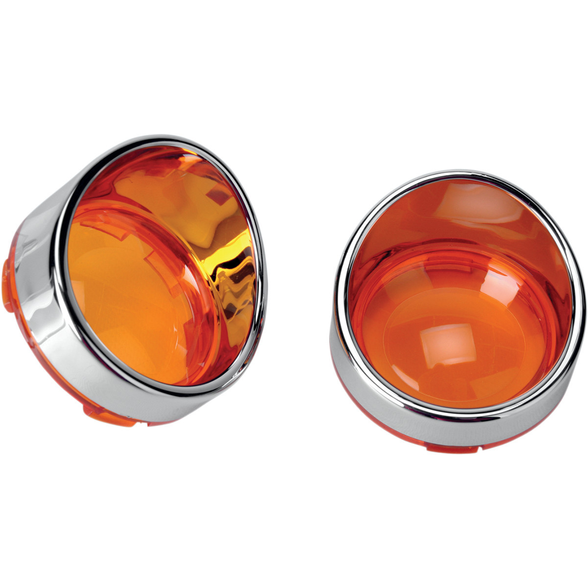 Drag Specialties - Visor-Style Bezel/Lenses - Amber