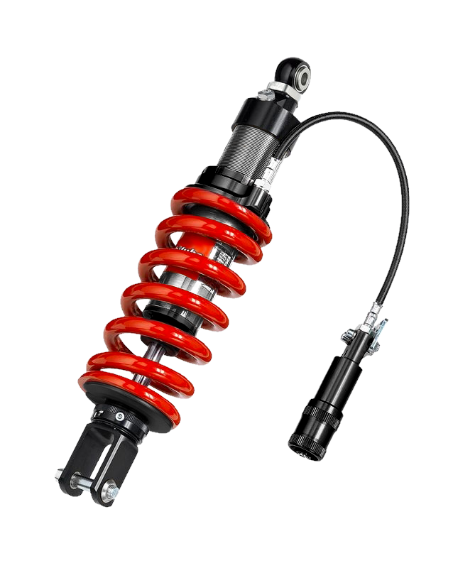 Bitubo Suspension Y0015XZE31 Bitubo XZE3 Monoshocks Adjustable: Hydraulic Spring Preload, Rebound, Length, Red Spring