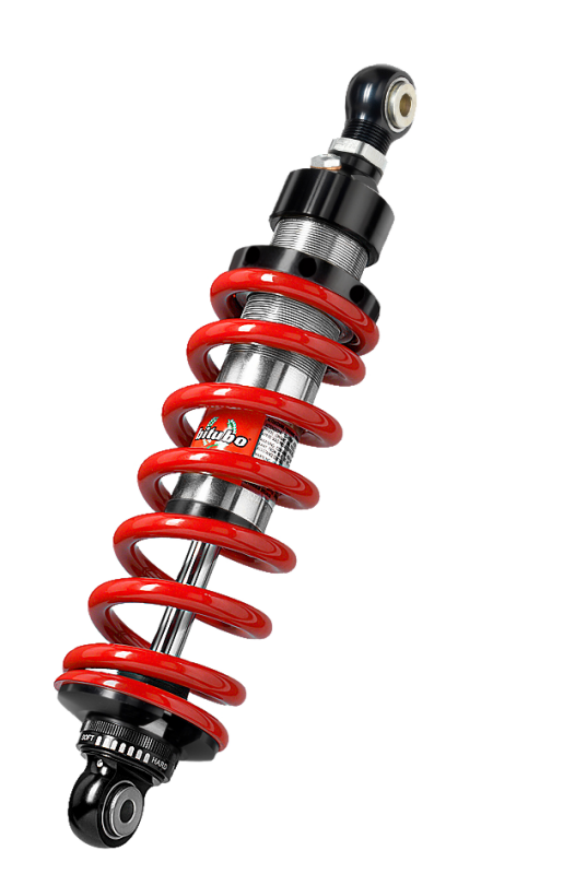 Bitubo Suspension Y0129XZE11 Bitubo XZE1 Monoshocks Adjustable: Spring Preload, Rebound, Length, Red Spring