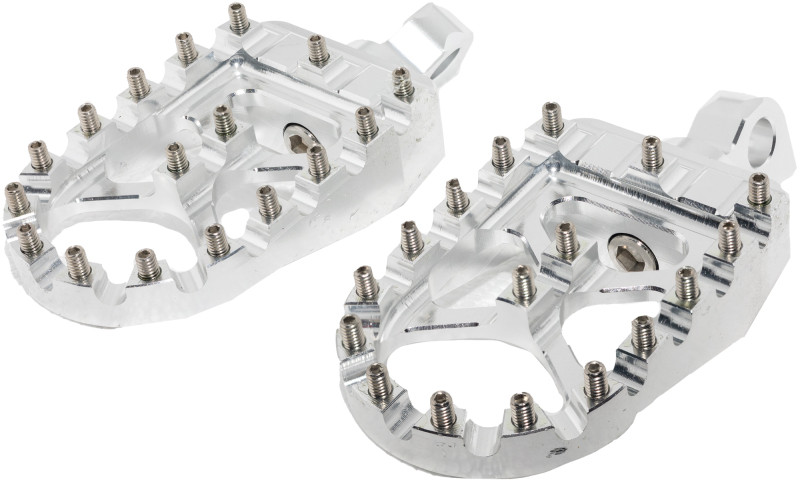 Bikers Choice 485215 Bikers Choice Male Mount BMX Style Silver Footpegs Pr