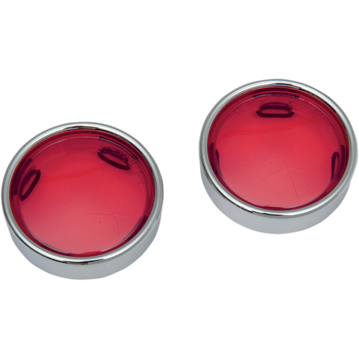 Drag Specialties - Lens w/Trim Ring - Red