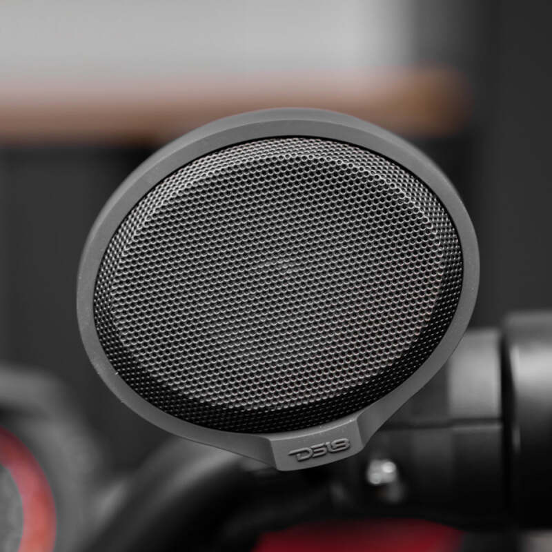 DS18 RYDERBT DS18 2.5in Handlebar Mount Speakers Full-Range Amplified Class D USB Port Water Resistant